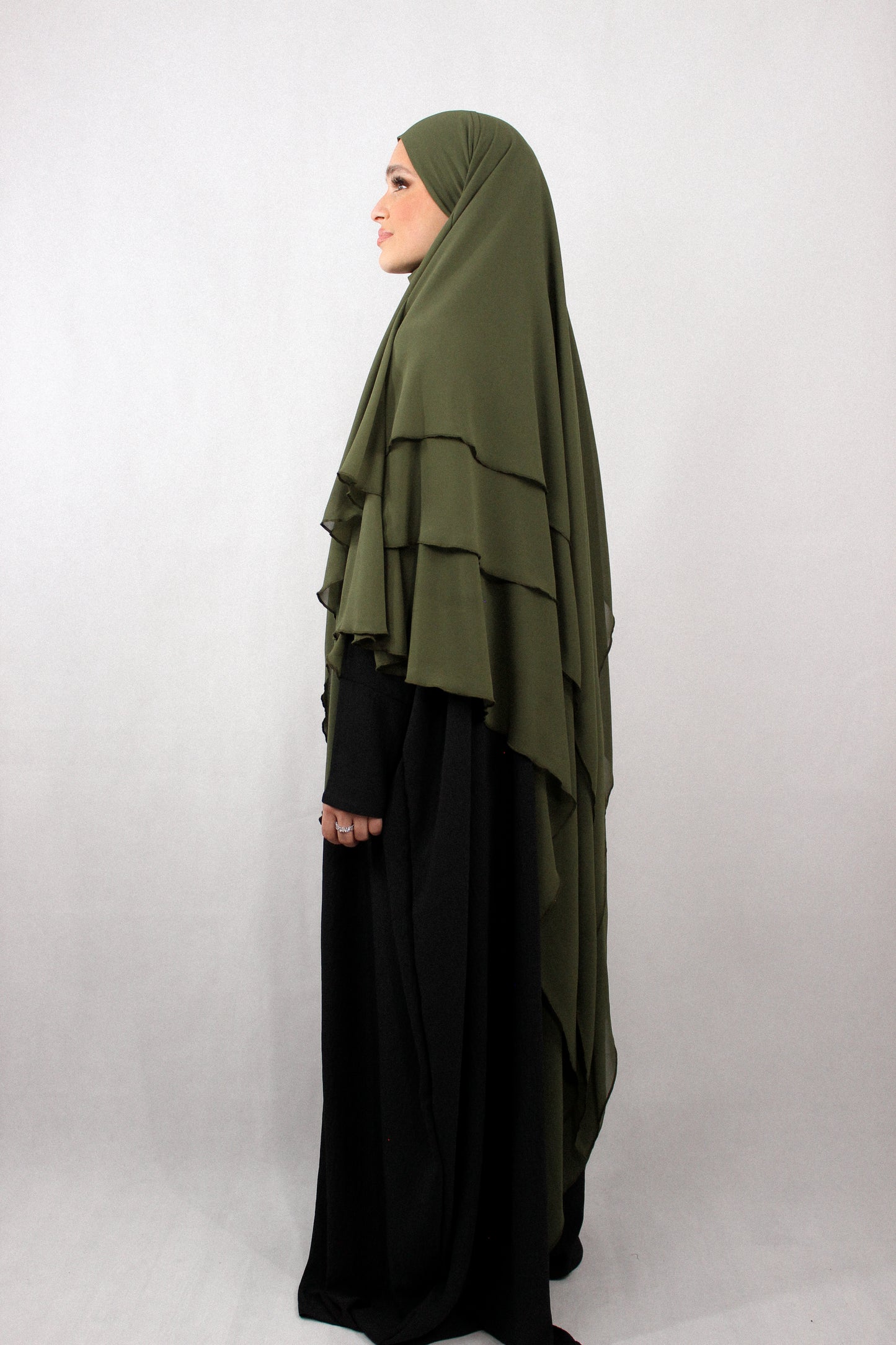 3 LAGIGER CHIFFON KHIMAR