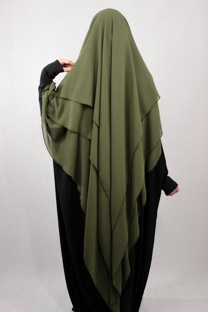 3 LAGIGER CHIFFON KHIMAR